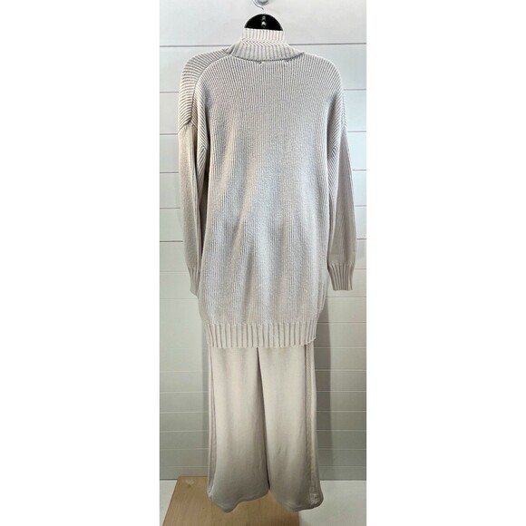 New MAGASCHONI Oversized Cardigan & Pant Sweater Set Small  Platinum Oak Comfy - Picture 6 of 14